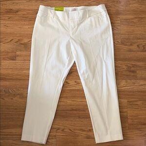 Merona Pants Ankle Pants Size 16 White NWT